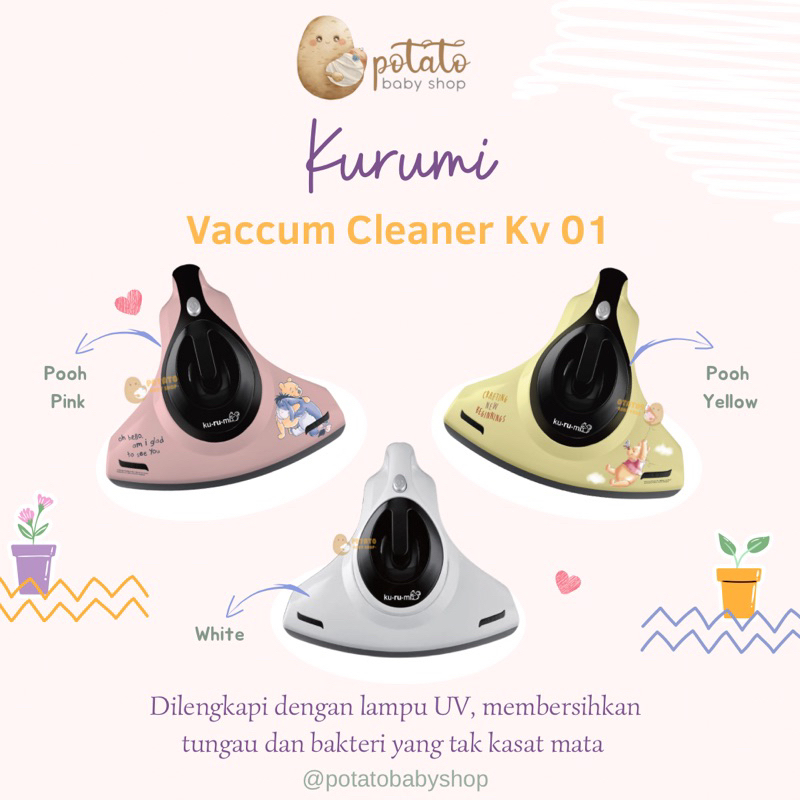 KURUMI Kv 01 - Vacum Cleaner (UPGRADED UV LIGHT) Disney / Winnie The Pooh Edition