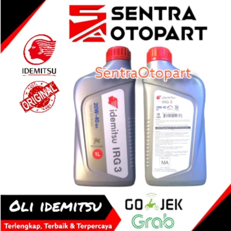 Oli idemitsu irg3 20w40 semi synthetic 1 liter 1000ml