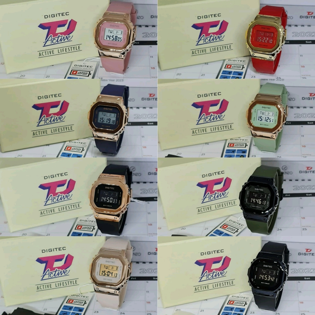 GROSIR JAM TANGAN WANITA DIGITAL DIGITEC BDG 7054/ BDG-7054 / BDG7054 ORIGINAL