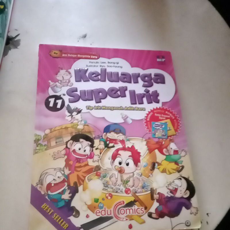 Edu Comics,Keluarga Super irit,seri belajar mengelola uang