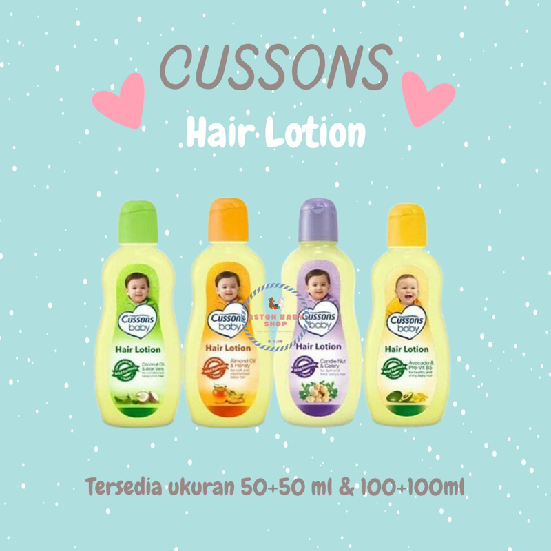 Cussons Baby Hair lotion 50+50 ml / 100+100 ml Minyak Rambut Bayi