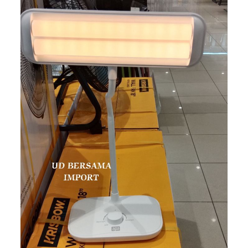 APA Lampu Meja Led Dimmable/Lampu Belajar/Lampu Baca/Desk Lamp - Putih