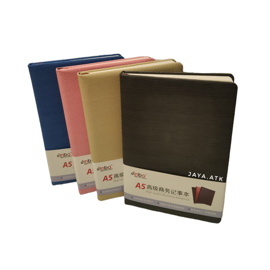 

BUKU NOTEBOOK AGENDA A5 GARIS 120 LBR COVER KULIT POLOS WARNA JURNAL CATATAN