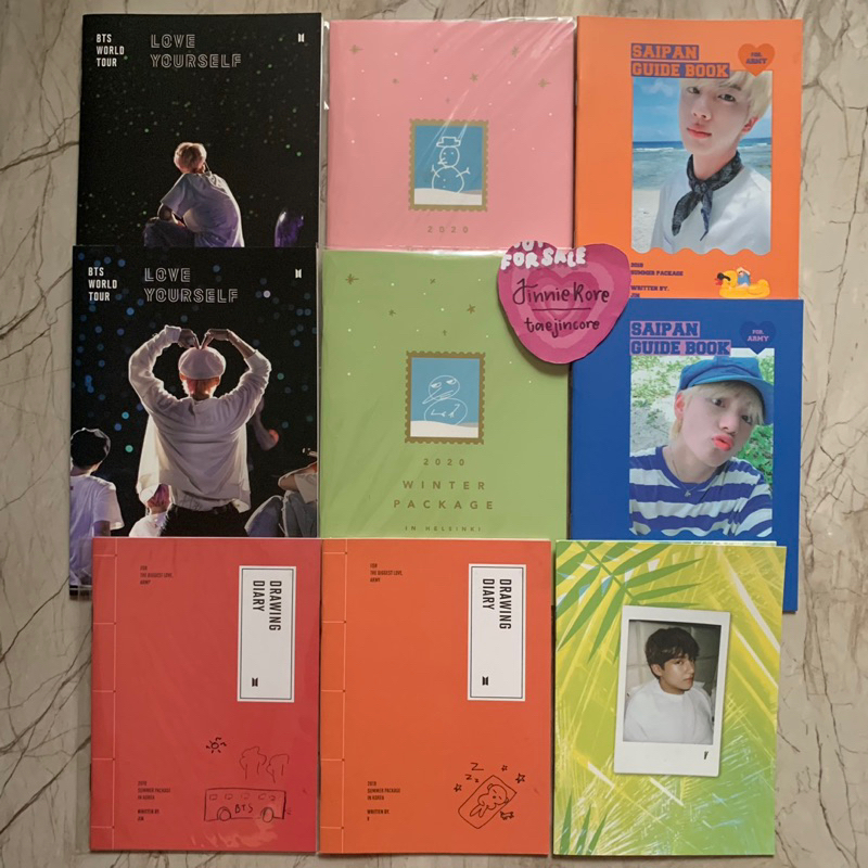 BTS OFFICIAL RANDOM MINI PHOTOBOOK ONLY JIN V VERSION LOVE YOURSELF SEOUL BLURAY LY BR WINTER PACKAG