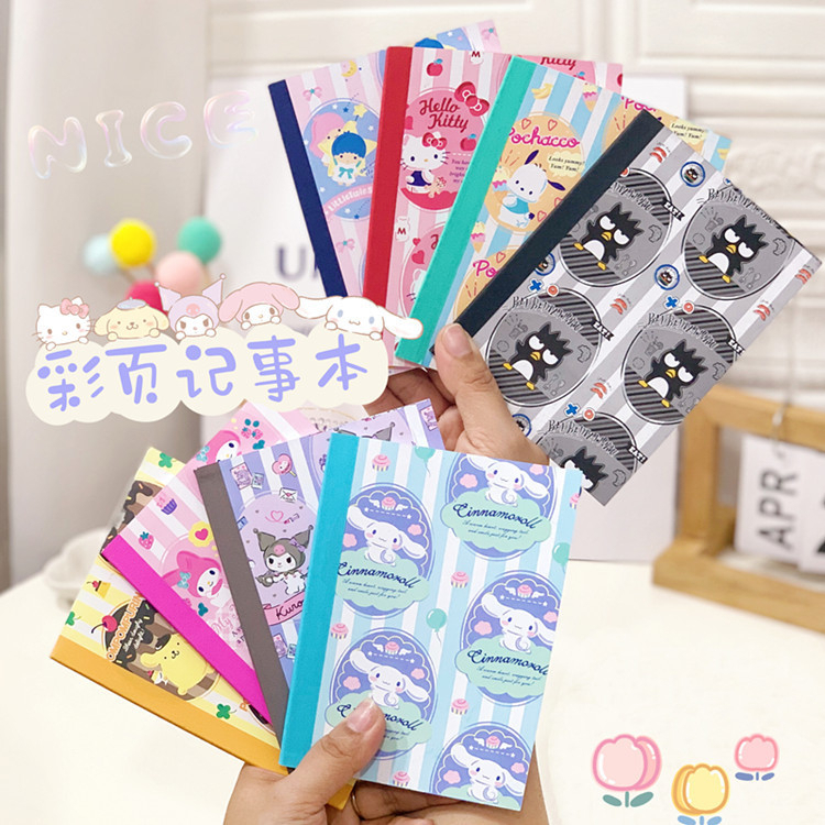 Mini Notebook Notepad Karakter Sanrio Kuromi My Melody Snoopy Pompompurin Badzmaru Little Twin Star Cinnamoroll