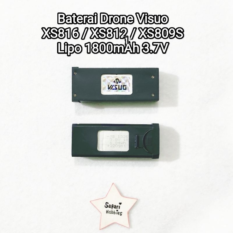 Baterai Drone Visuo XS816 XS812 XS809S Original