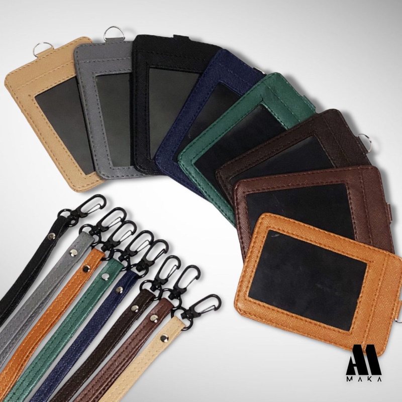 

ID CARD NAMETAG SYNTHETIC LEATHER / GANTUNGAN TALI KARTU NAMA / KALUNG KARTU NAMA / DOMPET KARTU