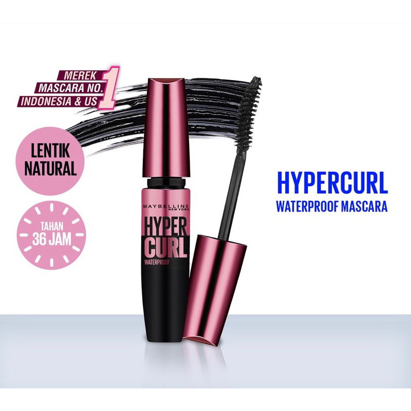 Maybelline maskara Hypercult waterproof 100% ori