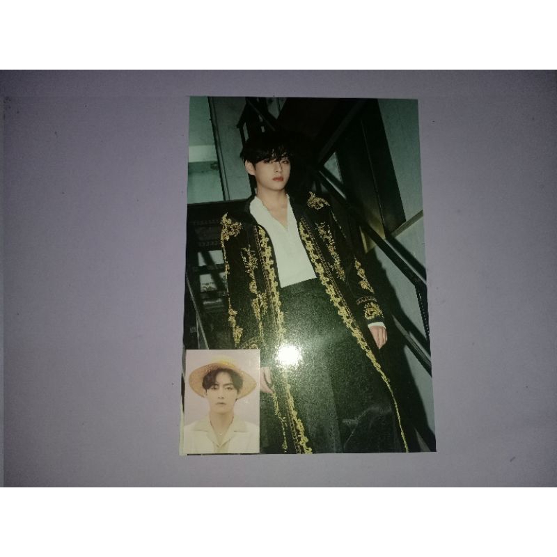 postcard + id photo BTS official season greeting SG 22 taehyung V
