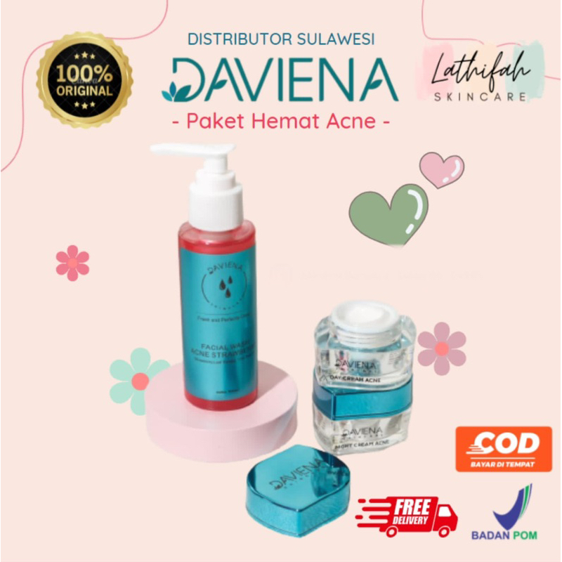 PAKET HEMAT ACNE | DAVIENA SKINCARE | DAVIENASKINCARE MAKASSAR | DAVIENA SULAWESI | CREAM JERAWAT