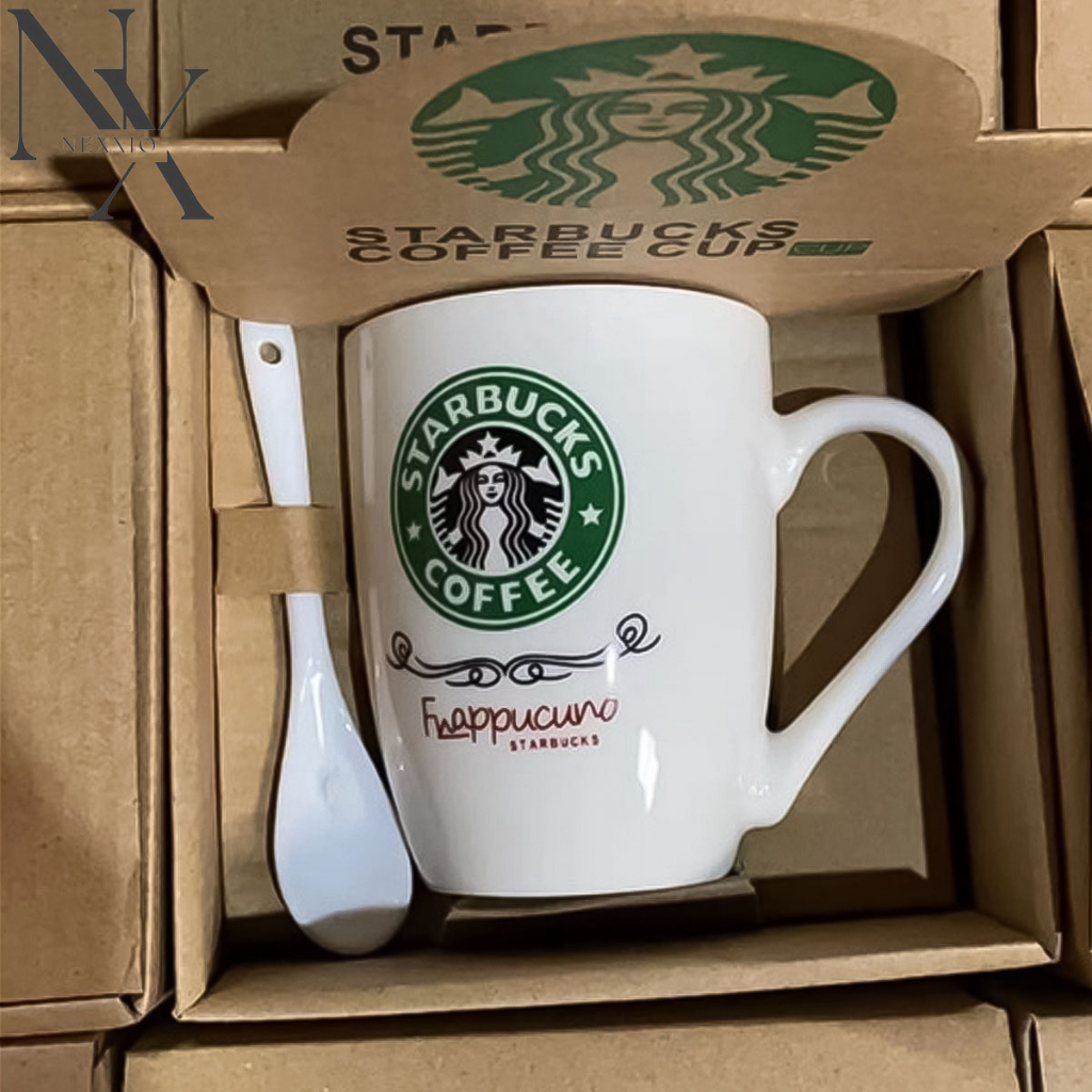 NEXXIO Gelas Cangkir Mug Keramik Starbuk / Gelas Set Strabucks Termurah / Coffee Cup / Cangkir Set Kopi.