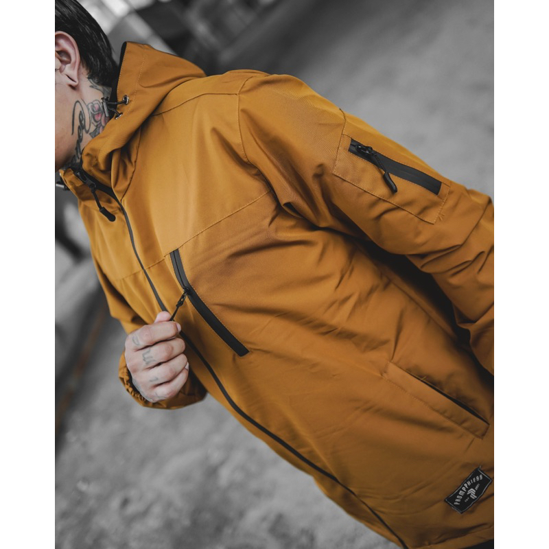 PHOMPPHIESS Jaket Outdoor Tobacco Jaket Waterproof Pria Wanita