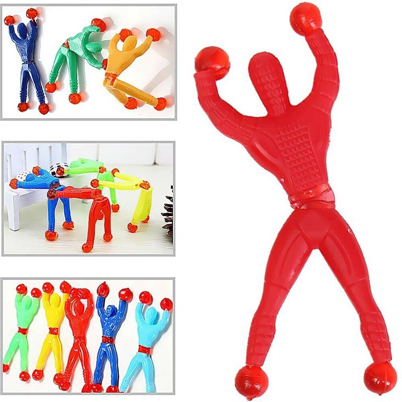 1PC MAINAN SPIDERMEN MEMANJAT DINDING LENGKET - MAINAN SPIDERMEN FLEXIBLE UNTUK EDUKASI ANAK - MAINAN VIRAL UNTUK HADIAH ANAK