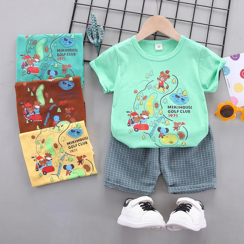 SETELAN KAOS ANAK IMPORT / STL006 / SETELAN FASHION ANAK LAKI / SETELAN LEBARAN ANAK COWOK IMPORT