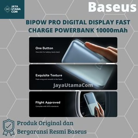 Baseus Bipow Pro Digital Display Fast Charge Power Bank 10000mAh 20W