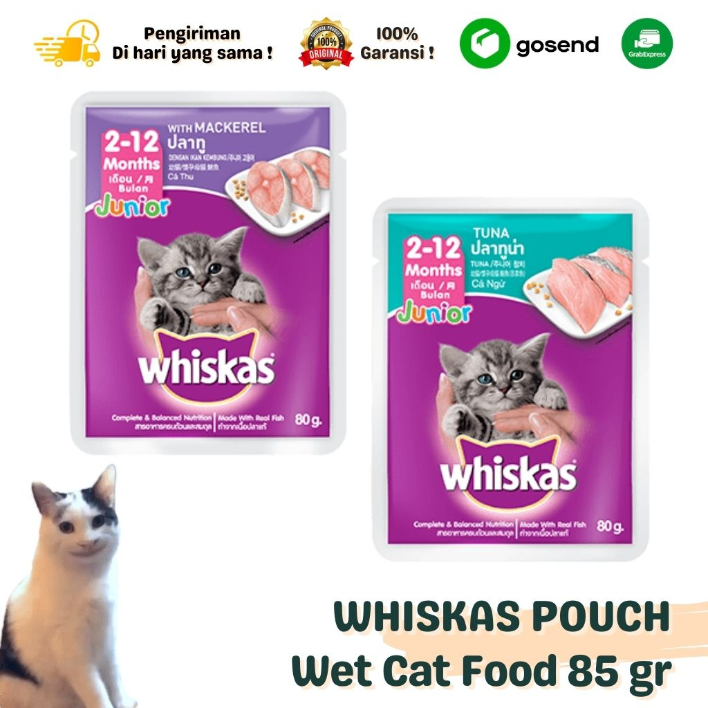 Makanan Basah Wet Cat Food WHISKAS 85 Gr All Variant