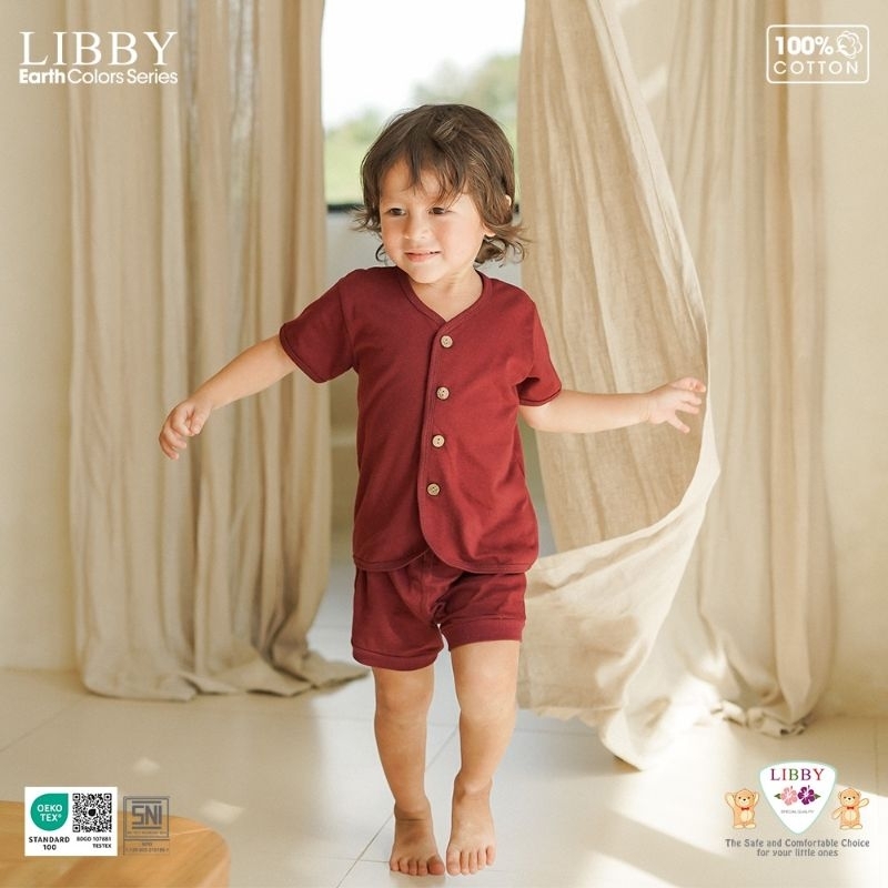 LIBBY COMFY SET - SETELAN PENDEK KANCING DEPAN - SET BAJU LIBBY - BAJU LIBBY