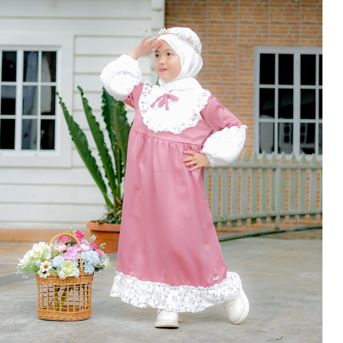 2-5TH GAMIS ANAK FANEMORFI LONG DRESS ANAK PEREMPUAN