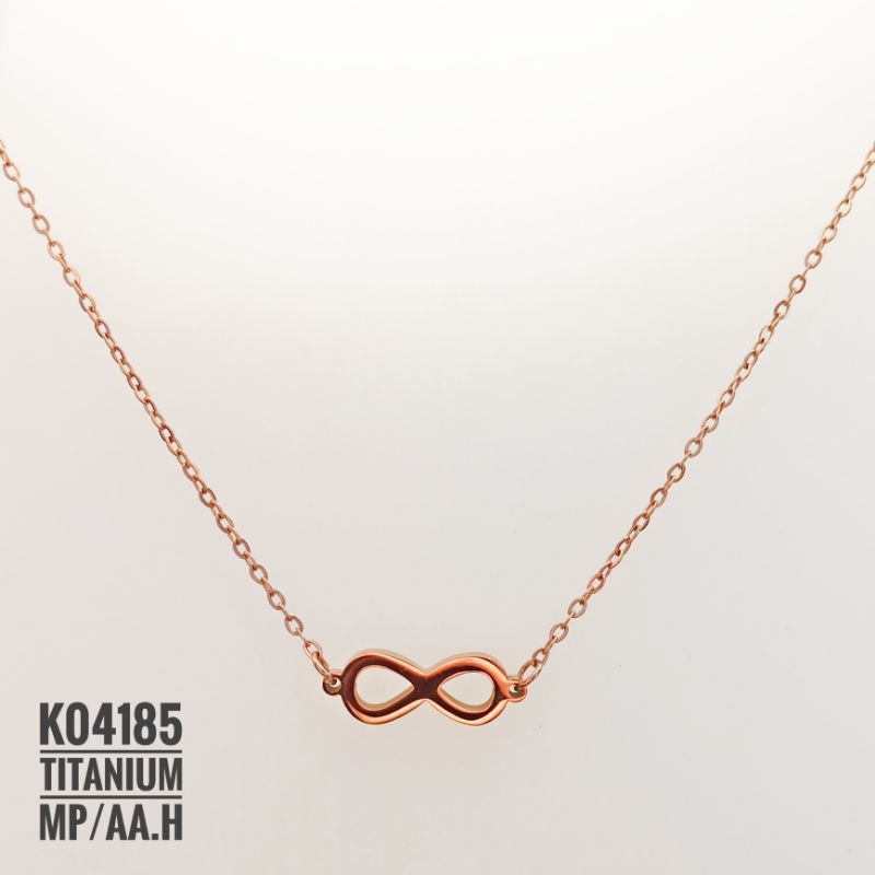 Kalung Titanium infinity 3 warna K04185