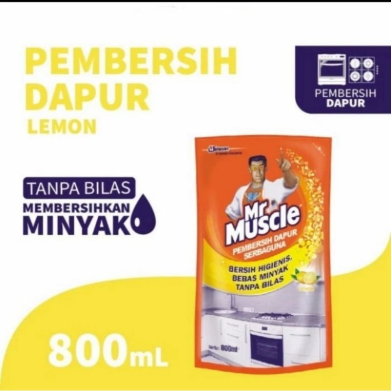 Mr Muscle pembersih Dapur serbaguna Lemon 800ml