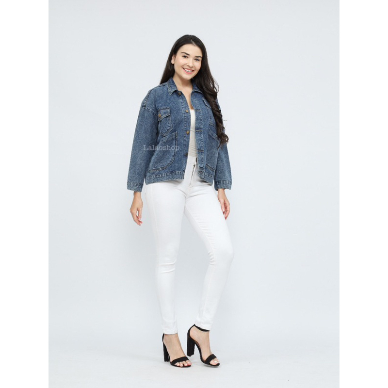 Emma Pocket Jaket Jeans