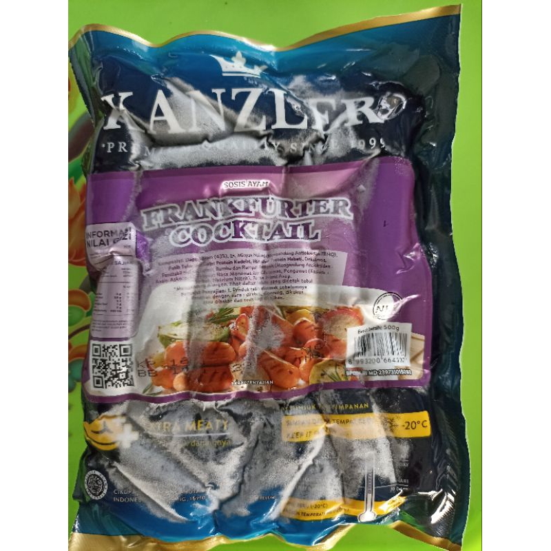 

Kanzler Chicken Frank Cocktail Sosis 500gr