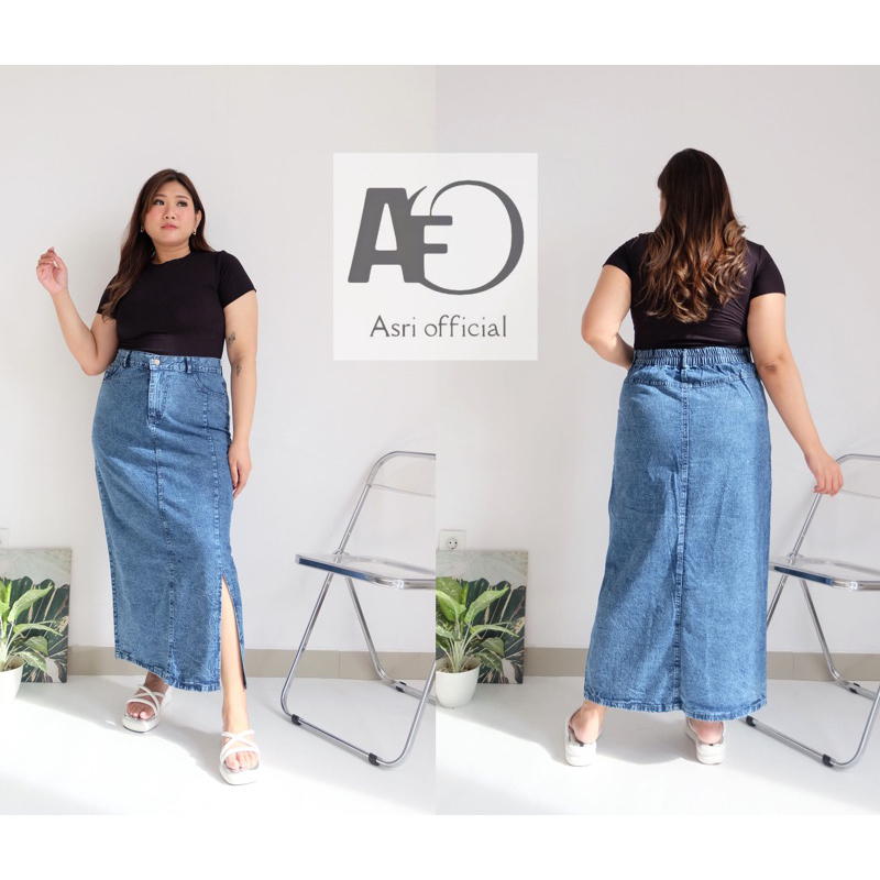 ROK JEANS SPAN/ ROK JEANS IMPORT/ ROK JEANS TEBAL KEKINIAN