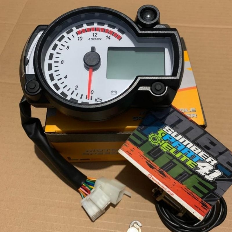 SPEDOMETER KOSO RX2N MOS KUALITAS TERBAIK BARANG IMPOR, SPEDO METER DIGITAL LED UNIVERSAL