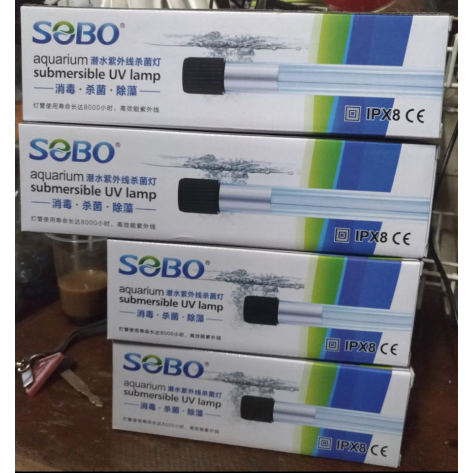 SOBO UV Lamp 5 7 9 11 Watt Lampu UV Akuarium dan Kolam