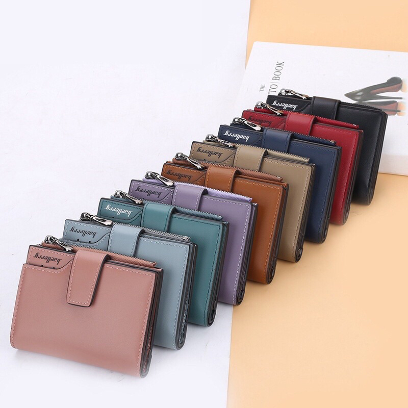 [ ORIGINAL ] BAELLERRY N5013 Dompet Wanita Kecil Bahan Kulit PU Leather Premium