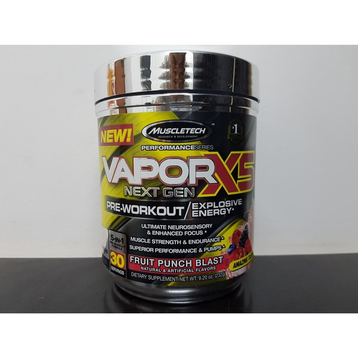 Muscletech Vapor X5 Pre Workout 30 Serv BPOM