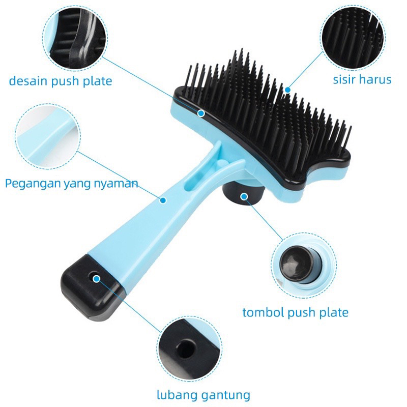 Sisir Kucing Model Tombol