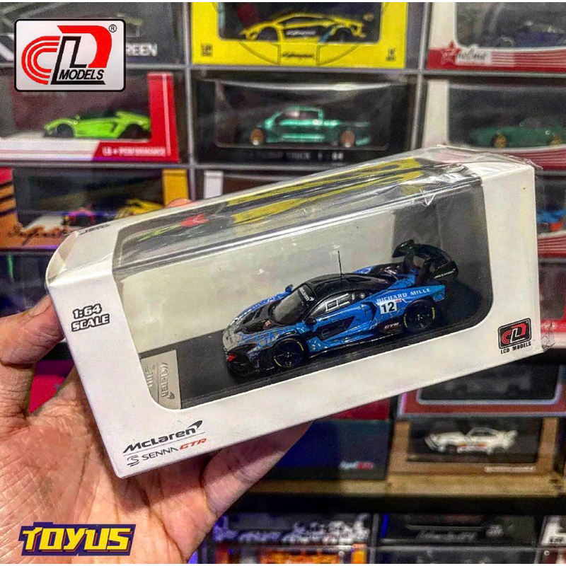 LCD MODELS - MCLAREN SENNA GTR BLUE BLACK RICHARD MILLE
