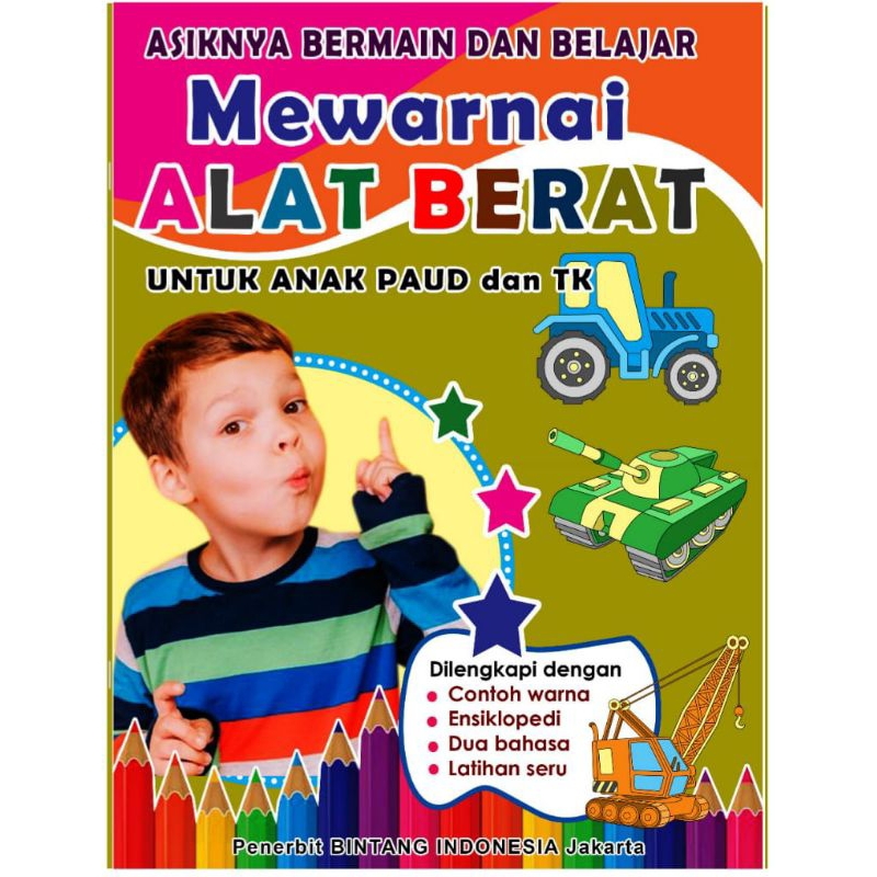 Buku mewarnai untuk paud dan tk