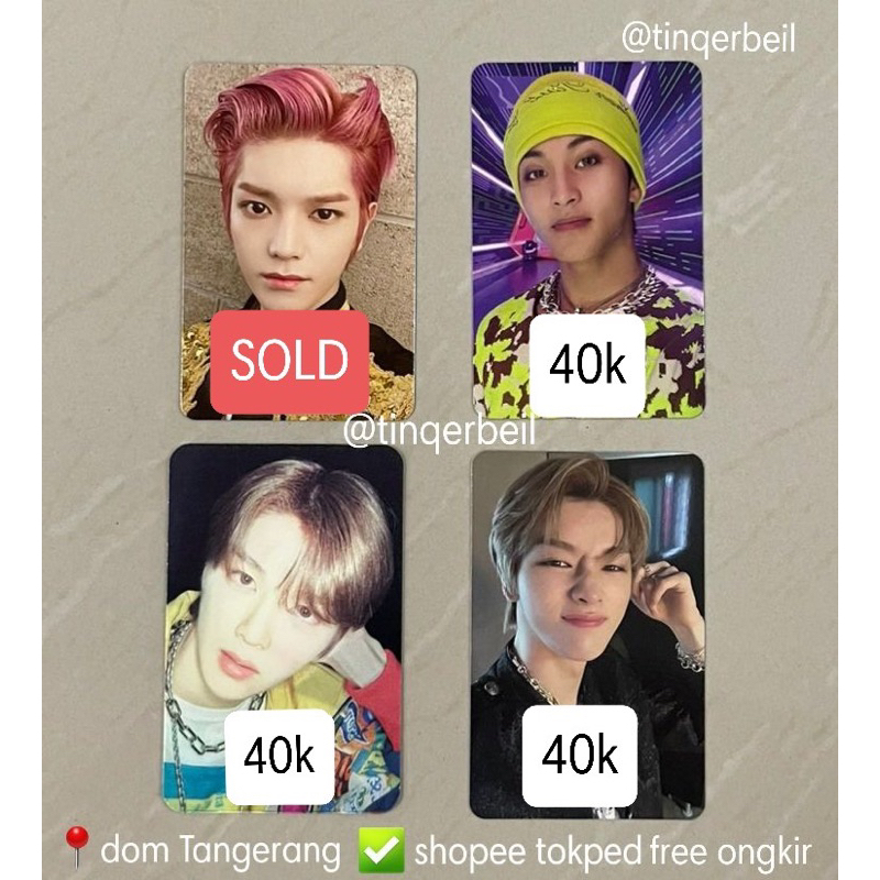 Photocard NCT 127 u Mark photobook pb 2 baddies kr ver, Sungchan jewel case universe & md resonance 