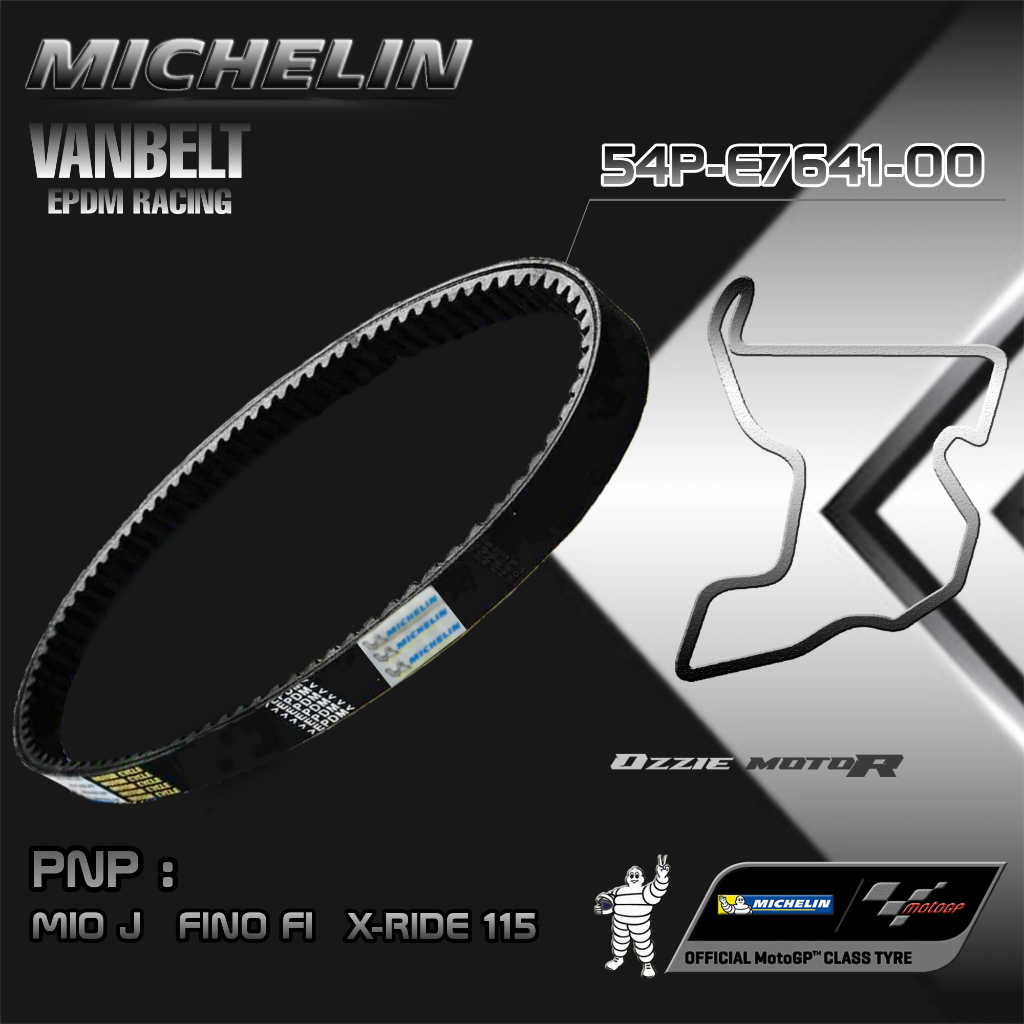 MICHELIN MOTOR CYCLE BELT VAN BELT EPDM RACING ( GARANSI 100% UANG KEMBALI ) UNTUK V-BELT MOTOR SEMUA TIPE HONDA YAMAHA ORIGINAL K16 K25 K36 K44 K97 KVY KZR KVB 2DP 54P 5TL 2PH B65 B5X B3Y K1A K1Z