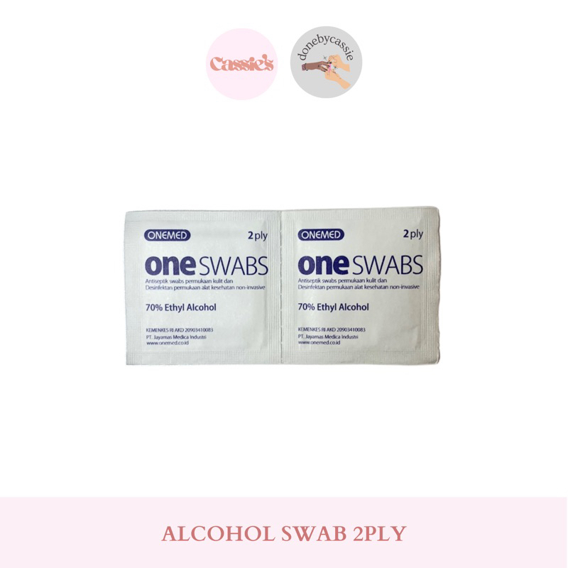 DONEBYCASSIE Alcohol Swab 2Ply | Kapas Seka Alkohol