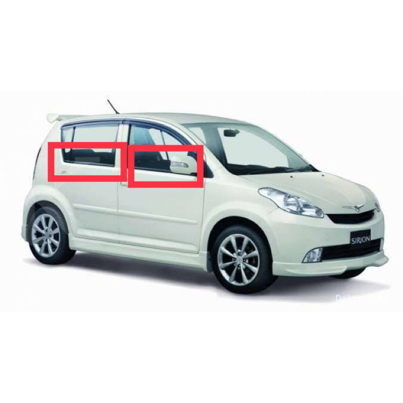 Karet Pelipit List Kaca Pintu Luar Daihatsu Sirion 2007 - 2011