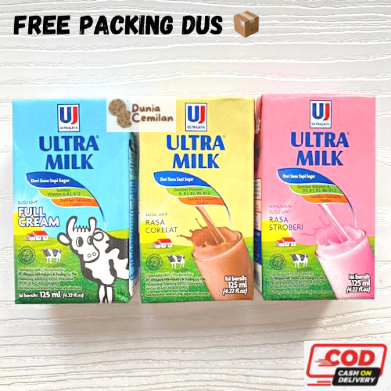 [TERMURAH!!] Ultra Milk 125ml - Susu UHT Ultramilk Strawberry / Coklat