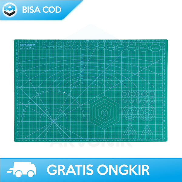 CUTTING MAT ALAS POTONG A3 TAFFWARE 45x30CM CUTTING PAD MATERIAL PVC