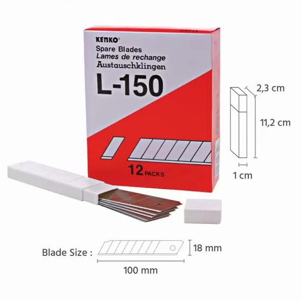 

Isi Refill Pisau Cutter Blade Besar JOYKO KENKO L150 Isi Pisau Karter