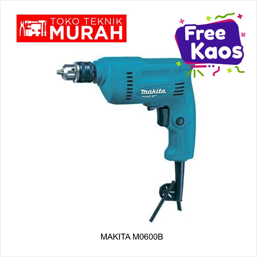 MAKITA M0600B Mesin Bor M 0600 B Besi Kayu Tangan 10mm Drill M0600 B