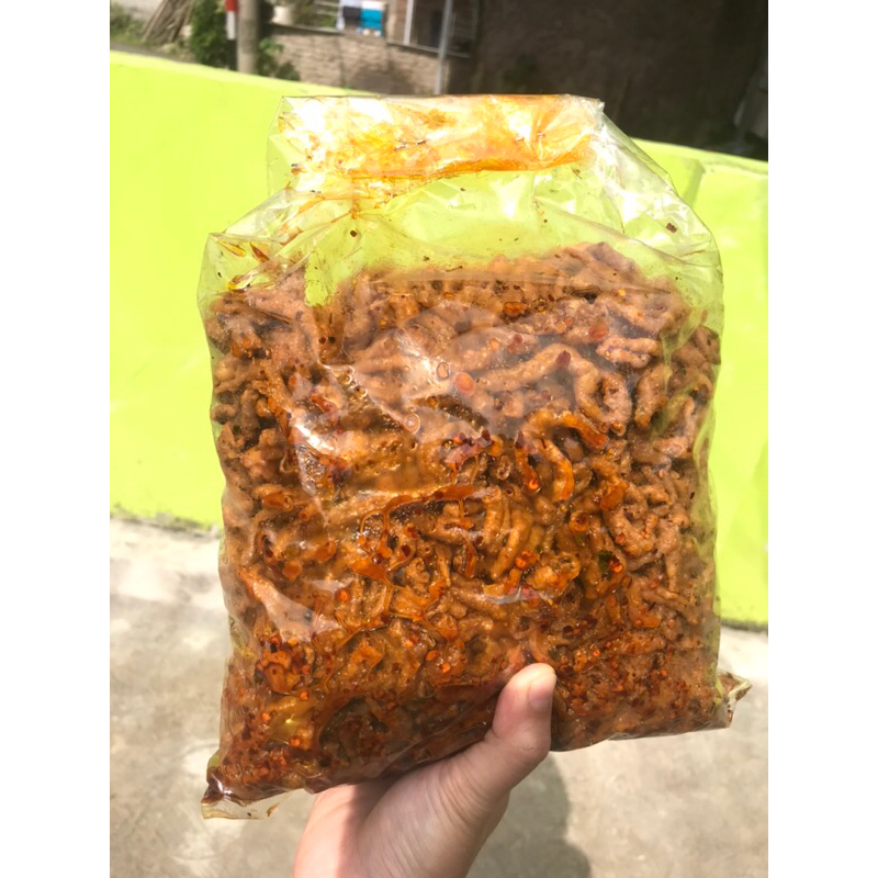 1 KG - 1/4 KG - 1/2 KG USUS KRISPY PEDAS MERAH DAUN JERUK