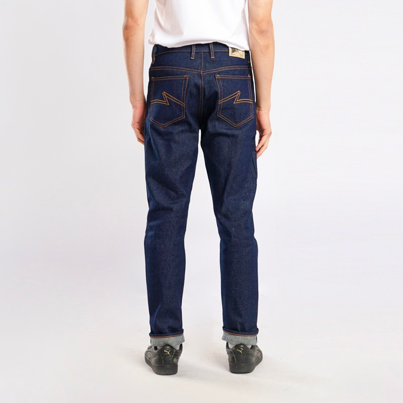 Transworld Celana Denim Selvedge Blue 15 Oz Kaku Accent