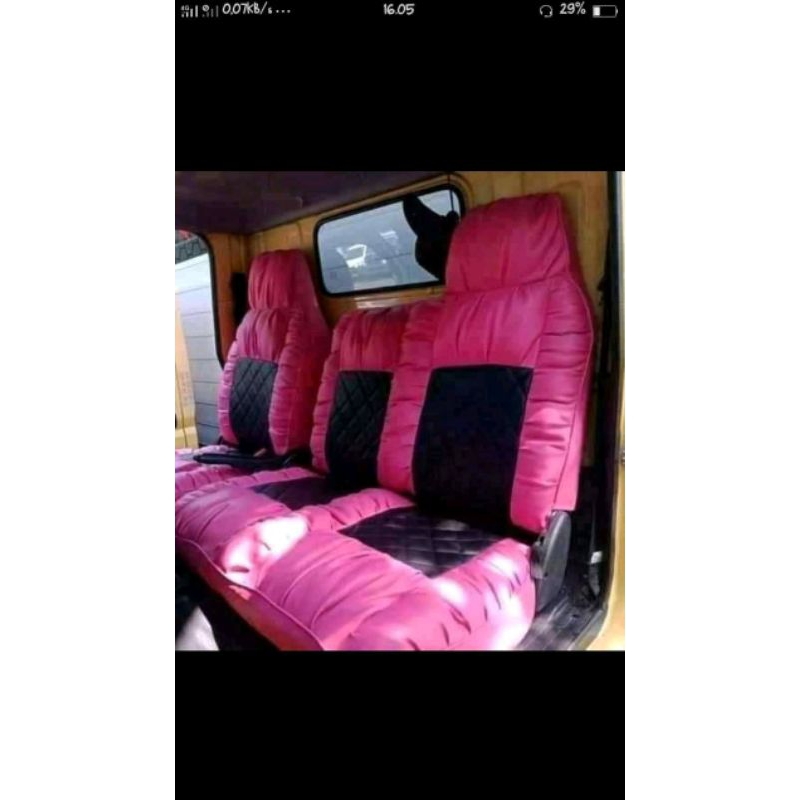 Sarung jok mobil,Cover jok mobil,Bungkus jok mobil truk Mitsubishi canter model sofa