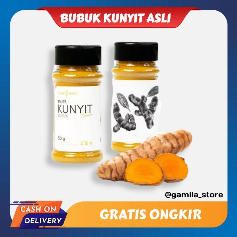 

Kunyit Bubuk Alami Tanpa Campuran Tumeric Powder Bumbu Rempah Masak Alami