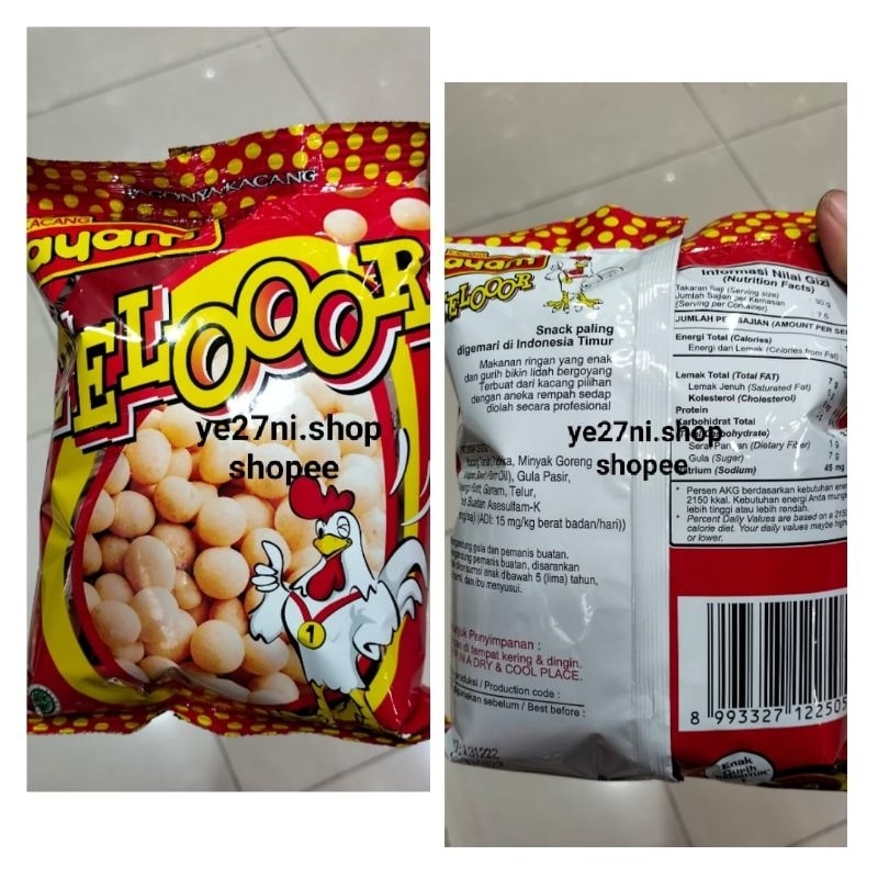 

Kacang Ayam Telooor 220gr cemilan kacang