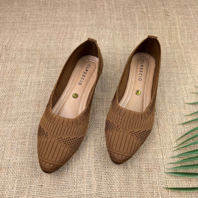 MAARASYAFFA - SEPATU FLAT WANITA RAJUT CS 05