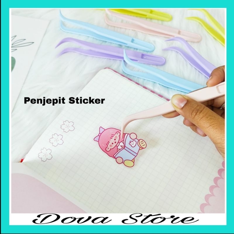 

PINSET PENJEPIT STICKER WARNA RANDOM LUCU