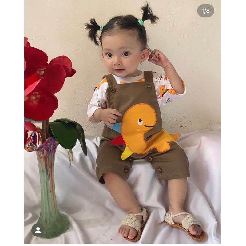 ORI BABYBEB PREMIUM CHINOS Overall Baju Setelan Kaos Celana Pergi Jalan Lucu Fashion Anak Bayi Cowok Laki Terlaris